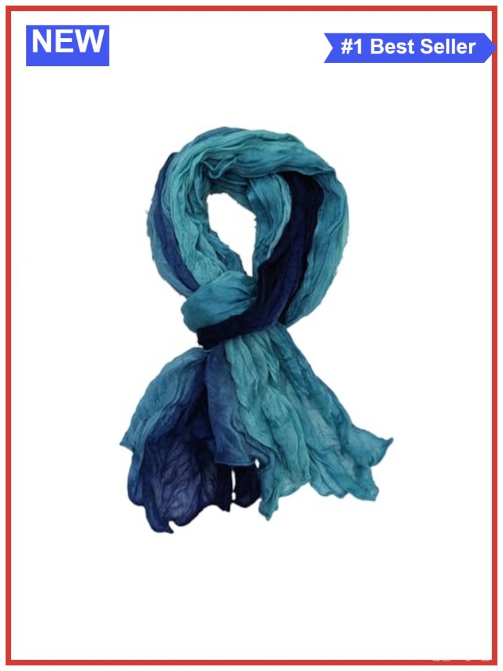 Lightweight Cotton Linen Summer Scarf Soft Crinkle Beach Shawl Head Wrap